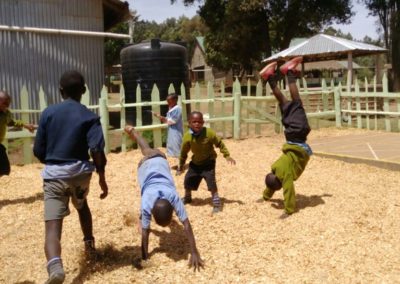 children playing at molo street project