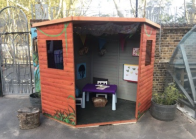 A play house, as designed by children with dream networks